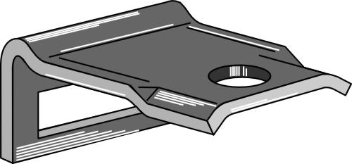 Clamp for  tine 45x10