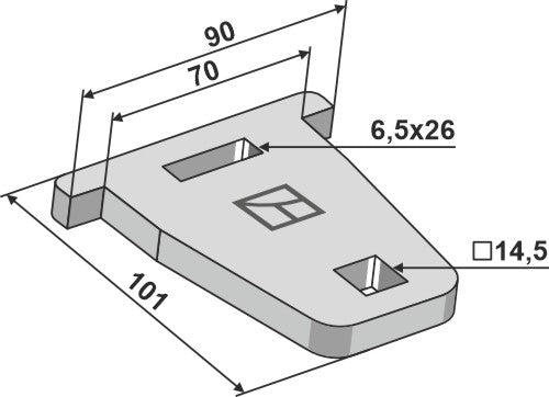 Plate 101x10x90