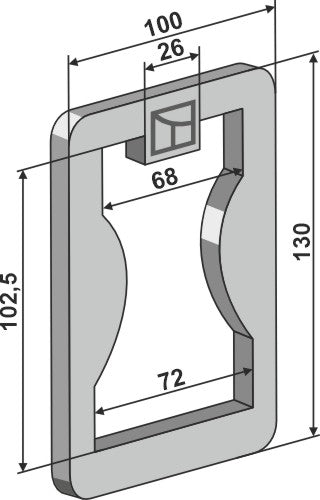 Plate 130x8x100