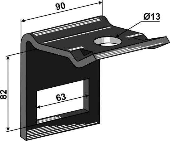 Clamp for tine 60х10