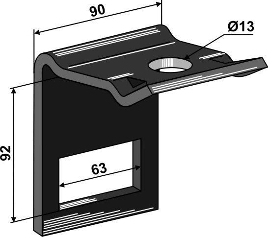 Clamp for tine 60х10