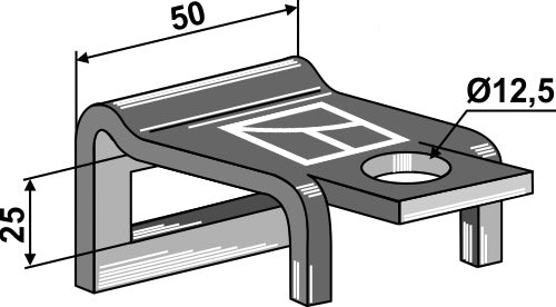 Clamp for  tine 32х10