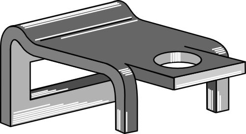 Clamp for  tine 32х10