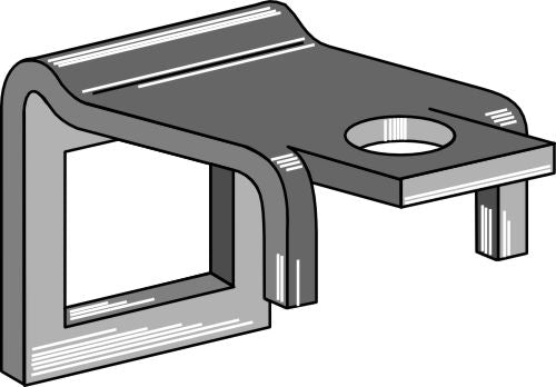 Clamp for  tine 32x12 with reinforcing spring 32x10