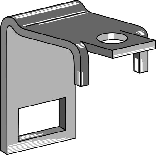 Clamp for  tine 32x10 with reinforcing spring 32x10