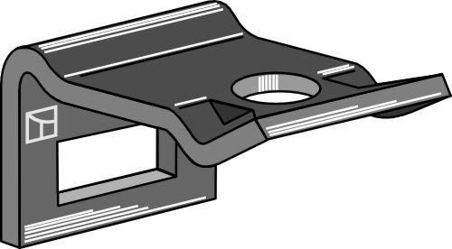 Clamp for  tine 32x10 - 32x12 - Powder coated