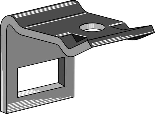 Clamp for tine 65x12