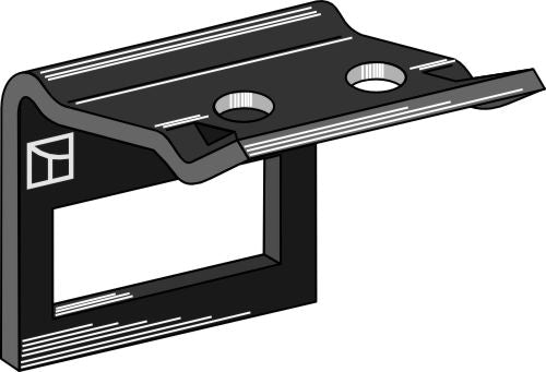 Clamp for tine 100x14