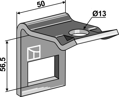Clamp for  tine 32x10
