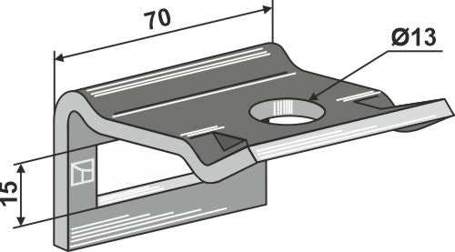 Clamps for tine 40x12