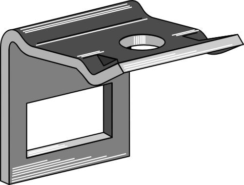 Clamp for tine 45x10