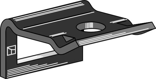 Clamp for  tine 45x12