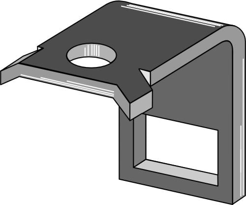 Clamp for  tine 45x10