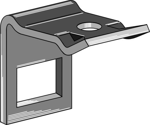 Clamp for tine 60x10