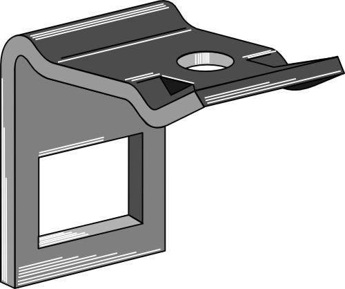 Clamp for  tine 60x12 with reinforcing spring 60x10
