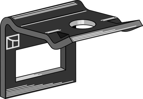 Clamp for tine 80x12
