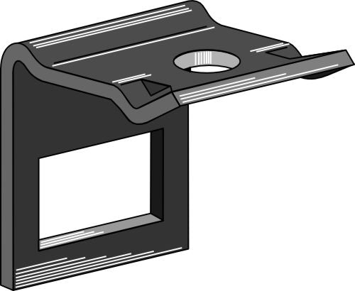 Clamp for  tine 80x12 with reinforcing spring 80x10