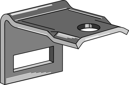 Clamp for  tine 45x12