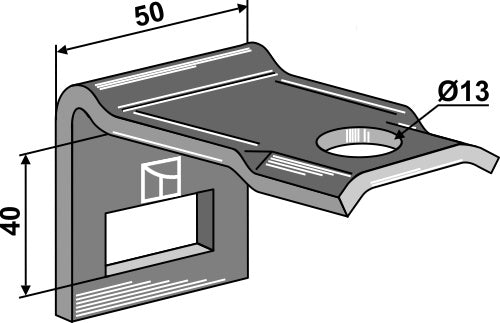 Clamp for  tine 32x10