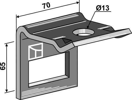 Clamps for tine 45x12