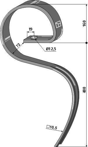 Harrow tine