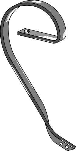 Brake tine, right