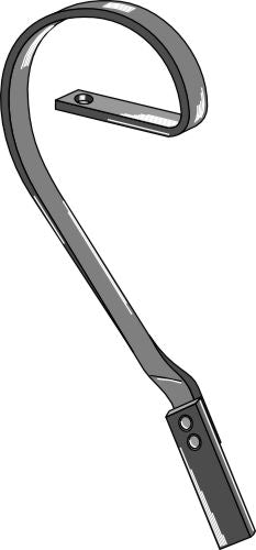 Brake tine, left