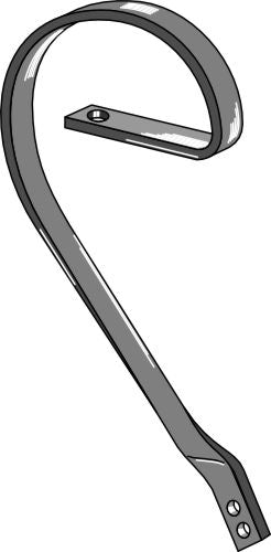 Brake tine, left