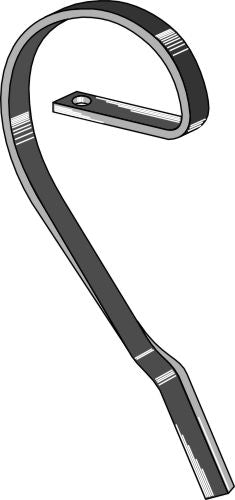 Brake tine, left