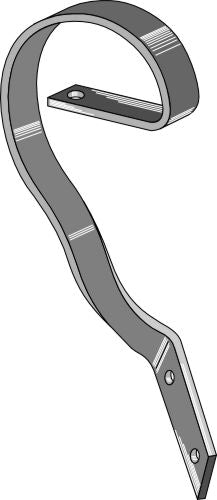 Brake tine, left