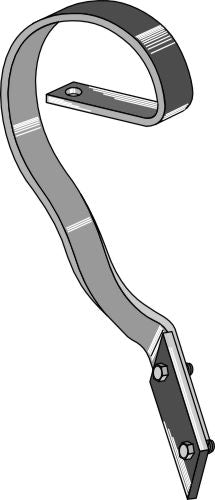 Brake tine, left