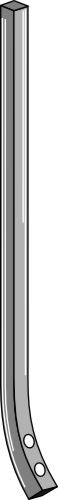 Track eradicator tine