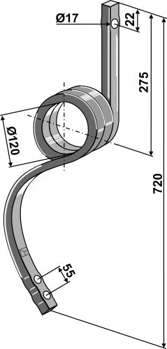 Track eradicator tine