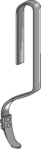 Track eradicator tine with point