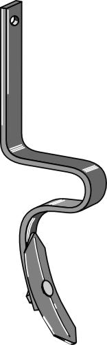 Track eradicator tine with point