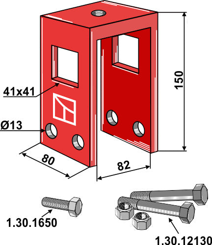 Holding device compl.