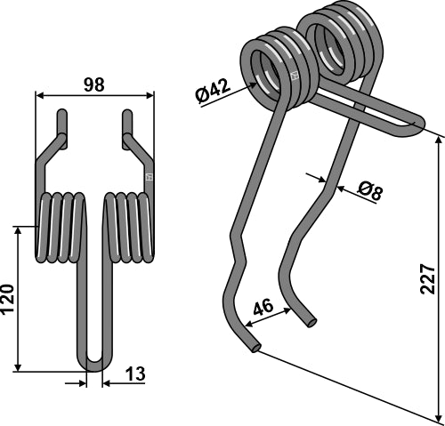 Roller spring Ø8mm