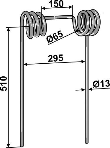 Straw tine Ø13mm