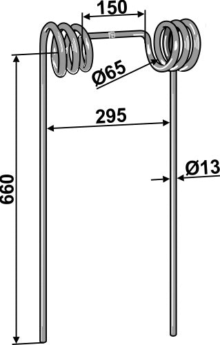 Straw tine Ø13mm
