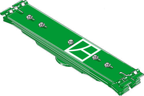Leaf springs - 5 layer 770mm