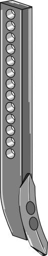 Track eradicator tine with point