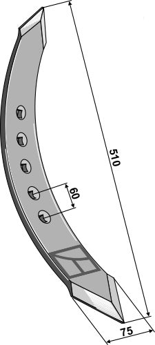 Twisted stubble point