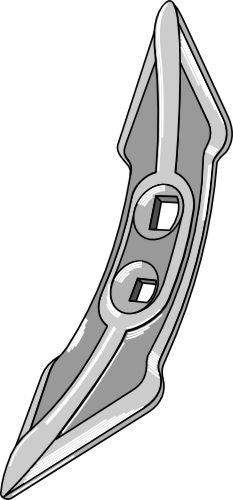 Cultivator share 265mm