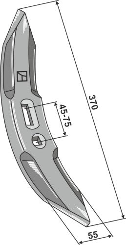 Cultivator share 370mm