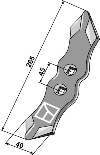 Reversible for viniculture 265mm
