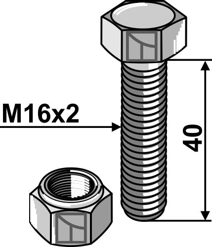 Bolt M16 x 40