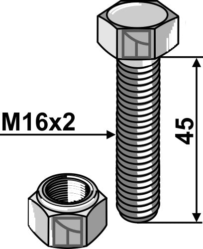 Bolt M16 x 45