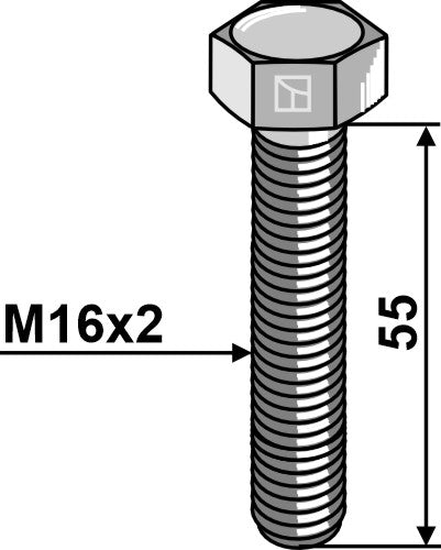 Bolt M16 x 55