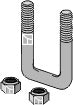 Stirrup bolt 81x120 for 80x80 frame