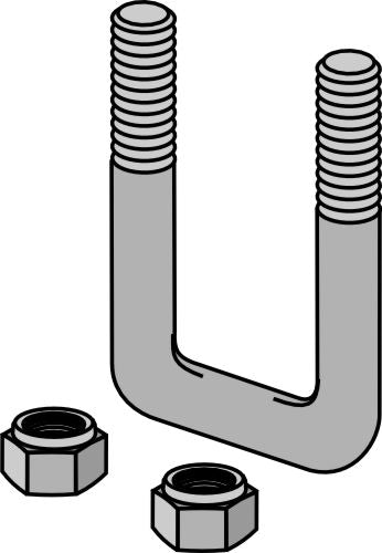 Stirrup bolt 81x120 for 80x80 frame